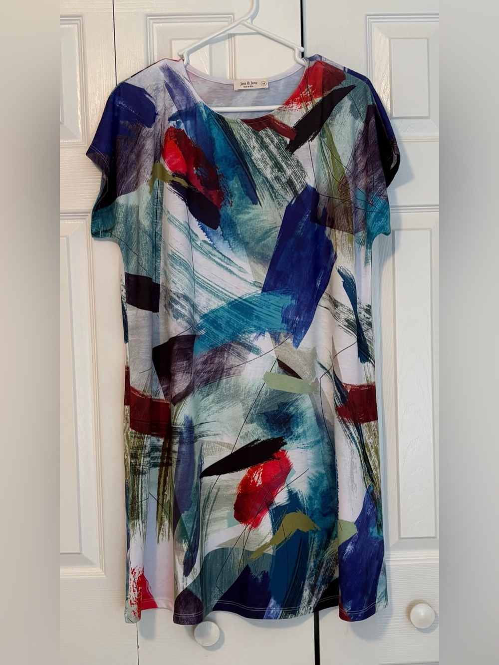 Jess & Jane Abstract Brushstroke Print Tunic